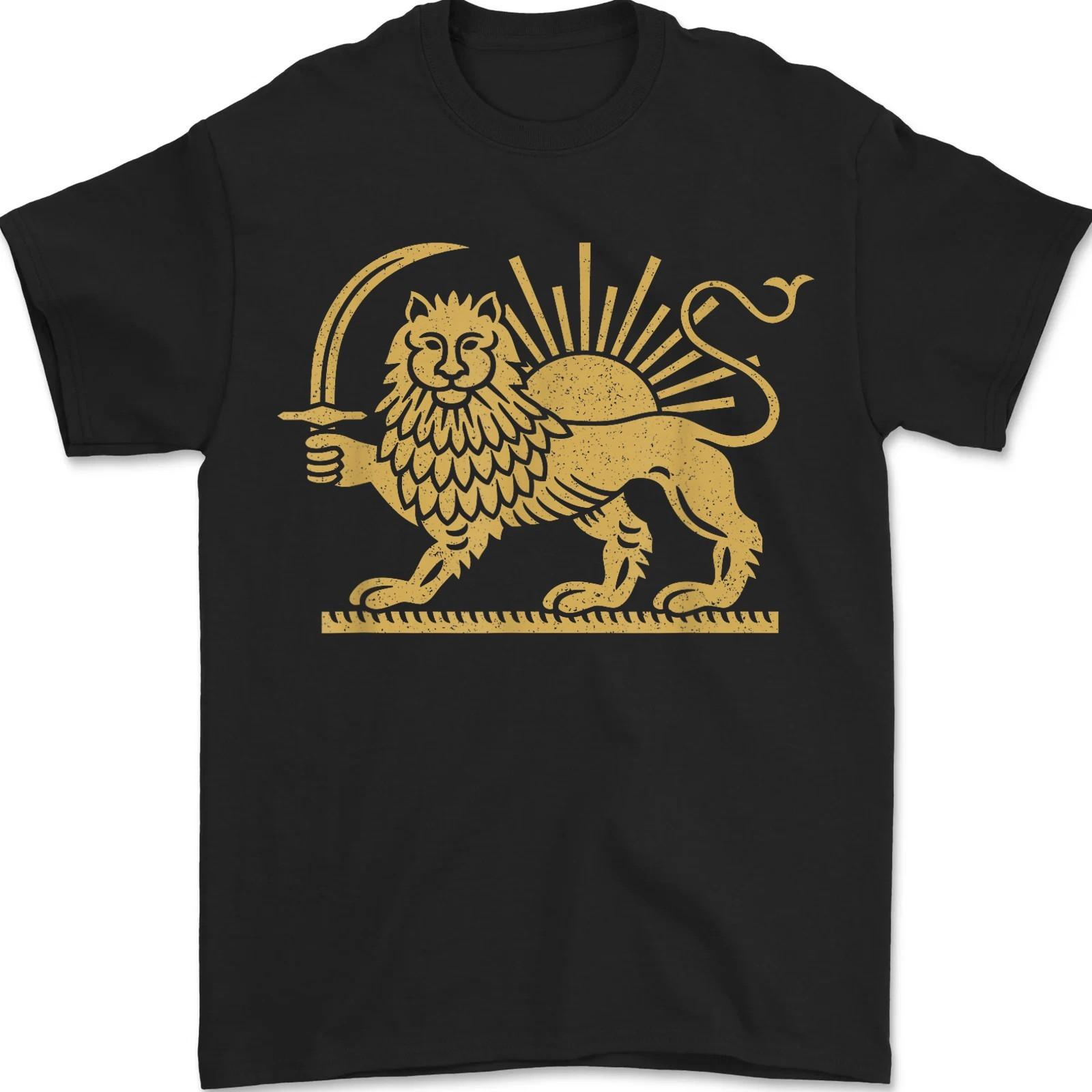 Persian Lion Sun Crown T-Shirt L