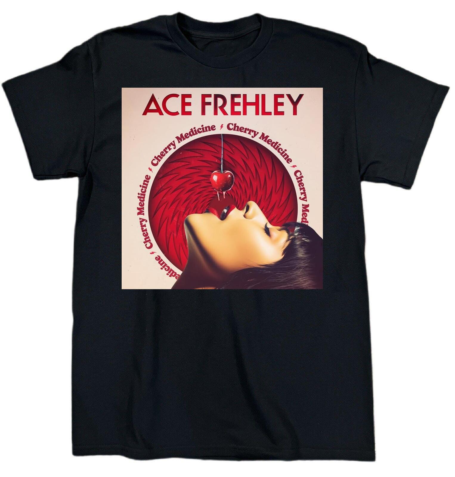 Vtg Ace Frehley Cherry Medicine Cotton Black All Size Unisex Shirt MM1361 S разноцветный