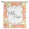 Thanksgiving Pumpkin Flowers Sheer Curtains For Living Room Bedroom Tulle Curtain For Kitchen Voile Curtain Blind Panels