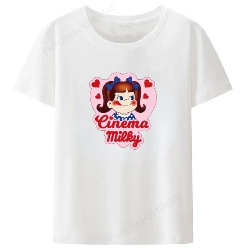

2025 new model Retro Milky Pekochan Classic Graphic T Shirts Cotton Harajuku Punk Mens Clothing Womens Tshirt Kawaii Tshirt S