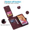 Multifunction Business Card Holder Flip Cover Magnetic Clasp Kickstand Leather Book Folio Phone Case Card Pocket Cover Accessory