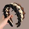 Comfortable Wrapped Hair Hoop Wave Pattern Non-Slip Headband Women's Satin Hairband  Daily Wear