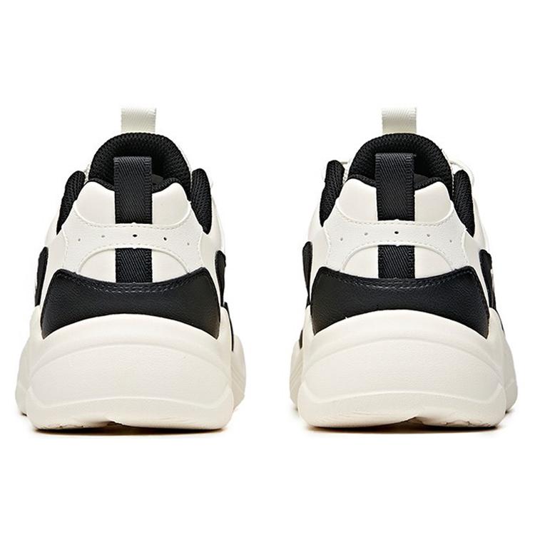 Anta Cushioning Slip Resistant Abrasion Resistant Low top Chunky Sneakers Women's White Black 922048822-3