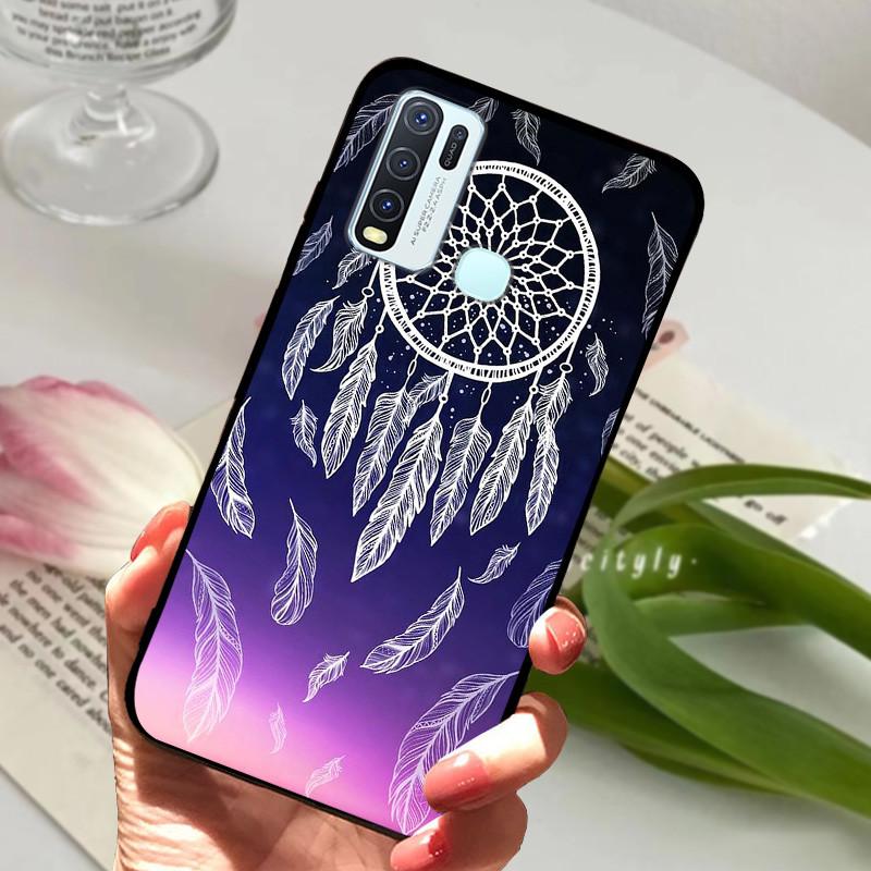 Pro Vivo Y30 1938 Y50 1935 Pouzdro zvířecí Silikonové Měkké TPU Zadní kryty Pro Vivo Y 30 50 Y30 2020 Pouzdro Ochranné Kreslené Funda