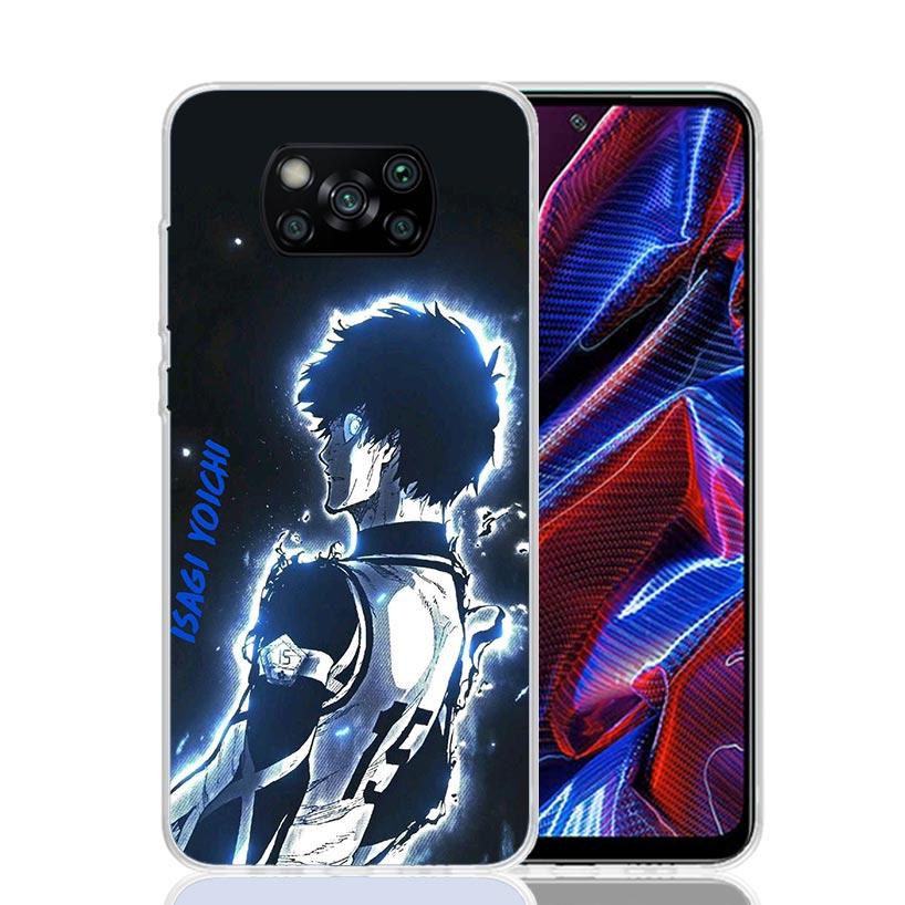 Blue Lock Isagi Yoichi Phone Case For Xiaomi Poco X7 X6 X5 Pro F7 Ultra Redmi 15C 15 13 13C 12 12C 10 10A 10C 9 9A 9C 9T Cover P
