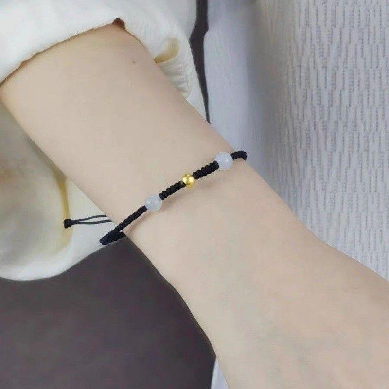 

Ретро браслет из бисера, плетение, женский, Ins, дизайн особого интереса, регулируемые парные браслеты, браслет для подруг, интернет-знаменитость, Циси Couple 2 Pack Red + Black]