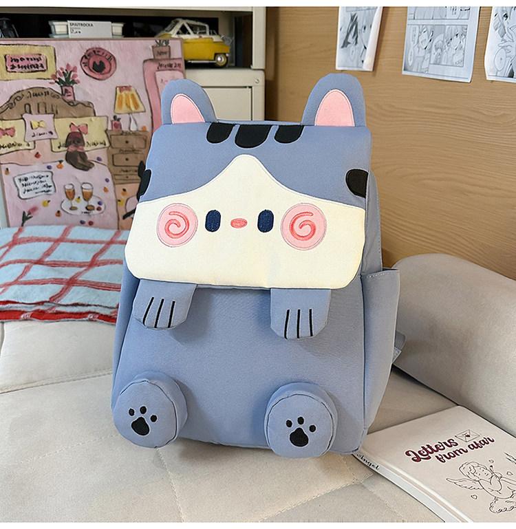 Schoolbag Japanese sweet sister cute cat backpack female high value soft cute girl heart backpack junior high school girls student schoolbag