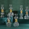 1PC Einstellbare Flamme Glas Kerosin Laternen Öl Lampe Gothic Eid Al-Adha Mubarak Glas Tragbare Schmuck