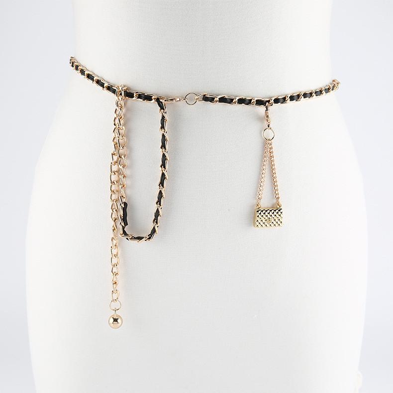 Womens Metal Waist Belt Chain For Dresses Sweaters Suit Body Accessory Summer Winter