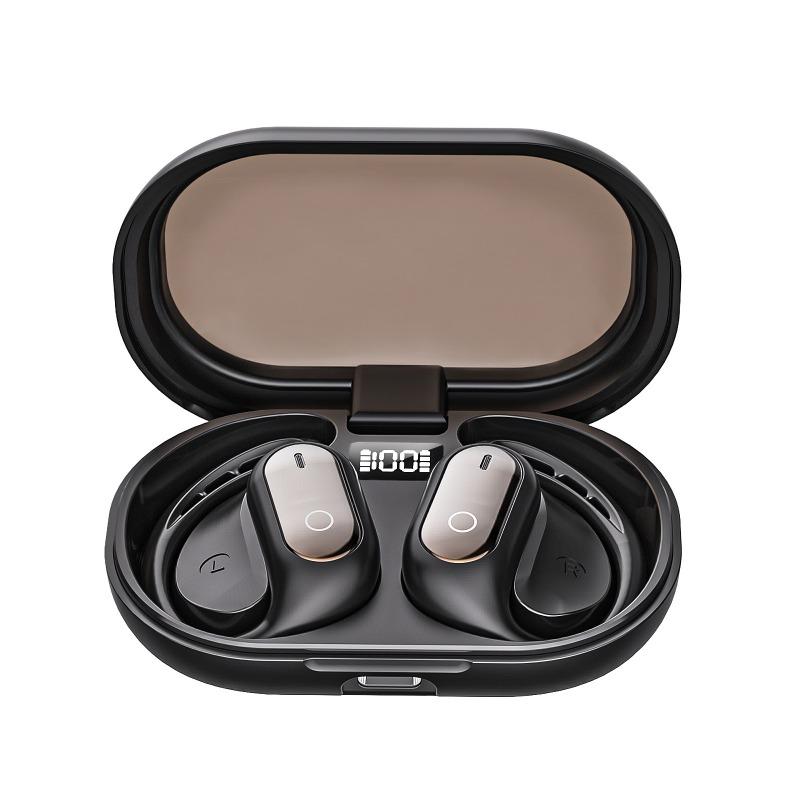 New  Bluetooth Headset Wireless Screen Display  Binaural Stereo High Sound Quality Sports Headset