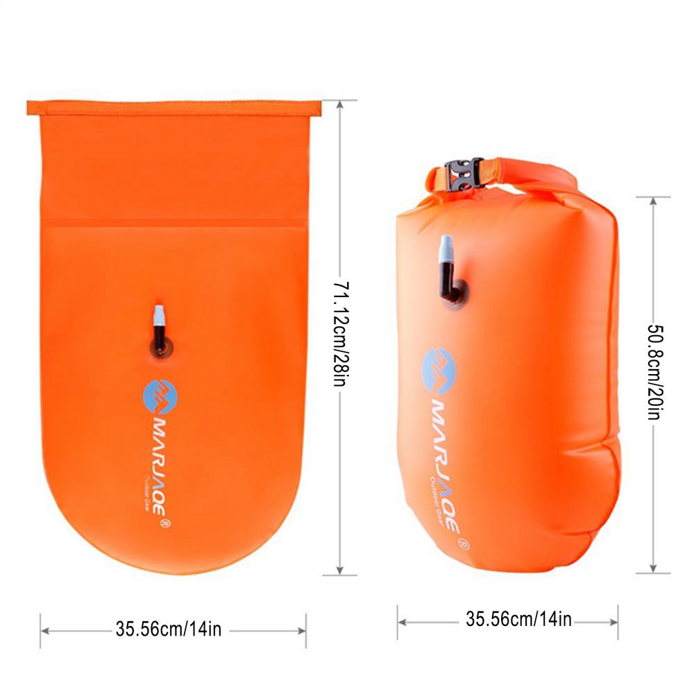 Swim Safety Float And Drybag Swim Buoy For Open Water Swimmers Triathletes Kayakers And Snorkelers Highly Visible Buoy Float