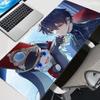Large Gaming Mouse Pad Antislip Desk Mat Stitched Edges Stylish Aqua Fantasy Anime Print Smooth Surface for PC Laptop