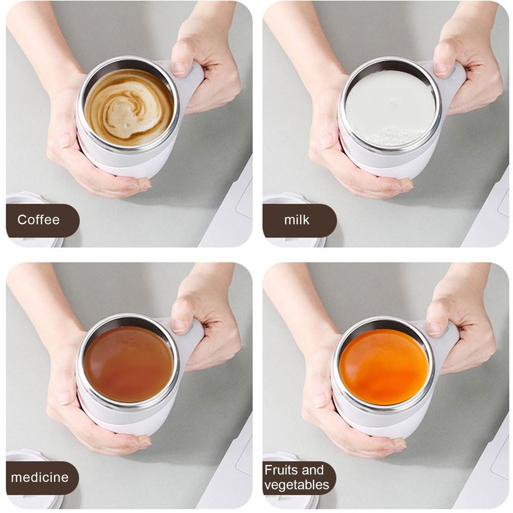 380ml Self Stirring Mug Magnetic Auto Self Mixing Cup for Coffee Tea Milk Gift