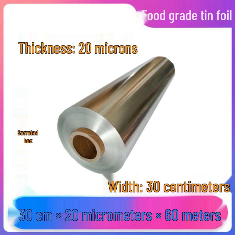 Verdickte Aluminiumfolienrolle in Gewerbequalität für Backen, Grillen und die Heißluftfritteuse