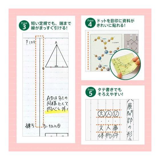 KOKUYO Campus Note A4 Dotted Medium Horizontal Ruled 40 Sheets x 3 Books SBno-201BTNX3
