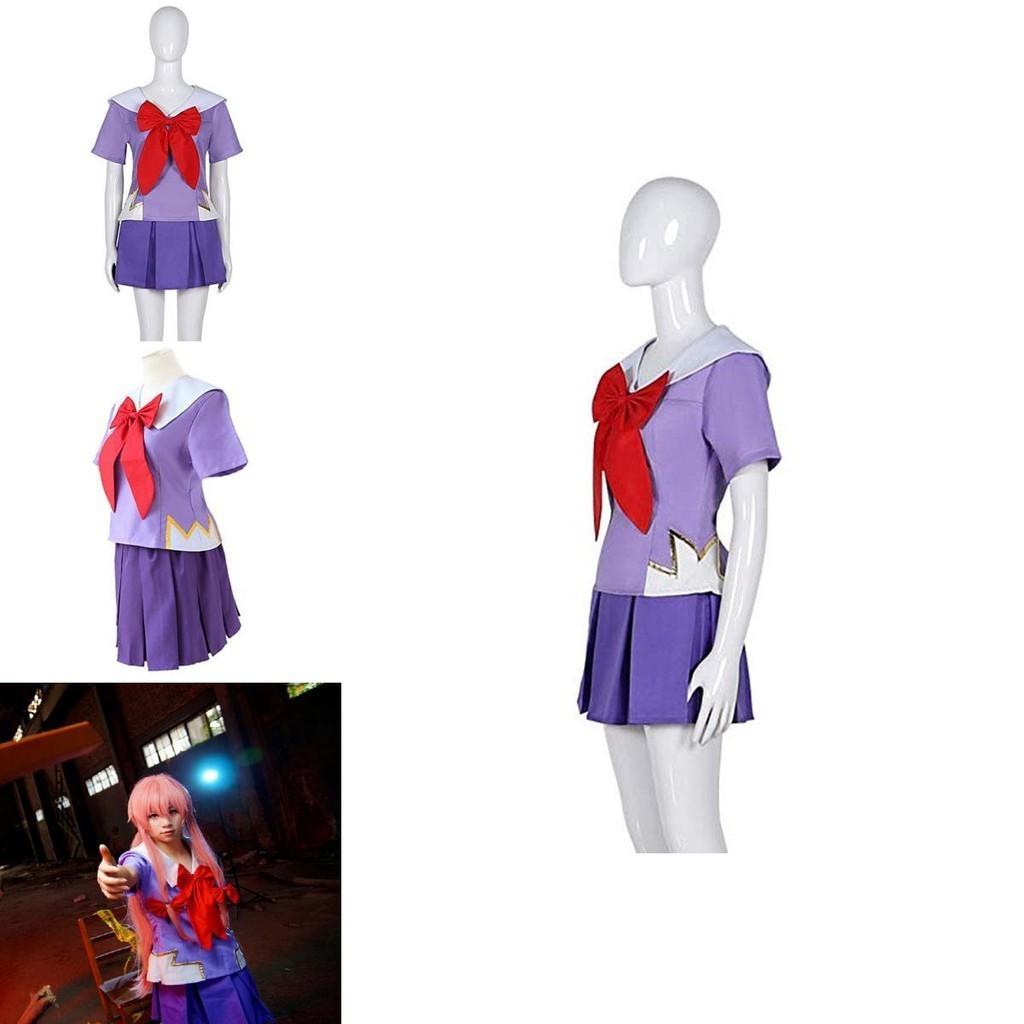Captivating Future Diary Gasai Yuno Cosplay Costume For Halloween And Parties
