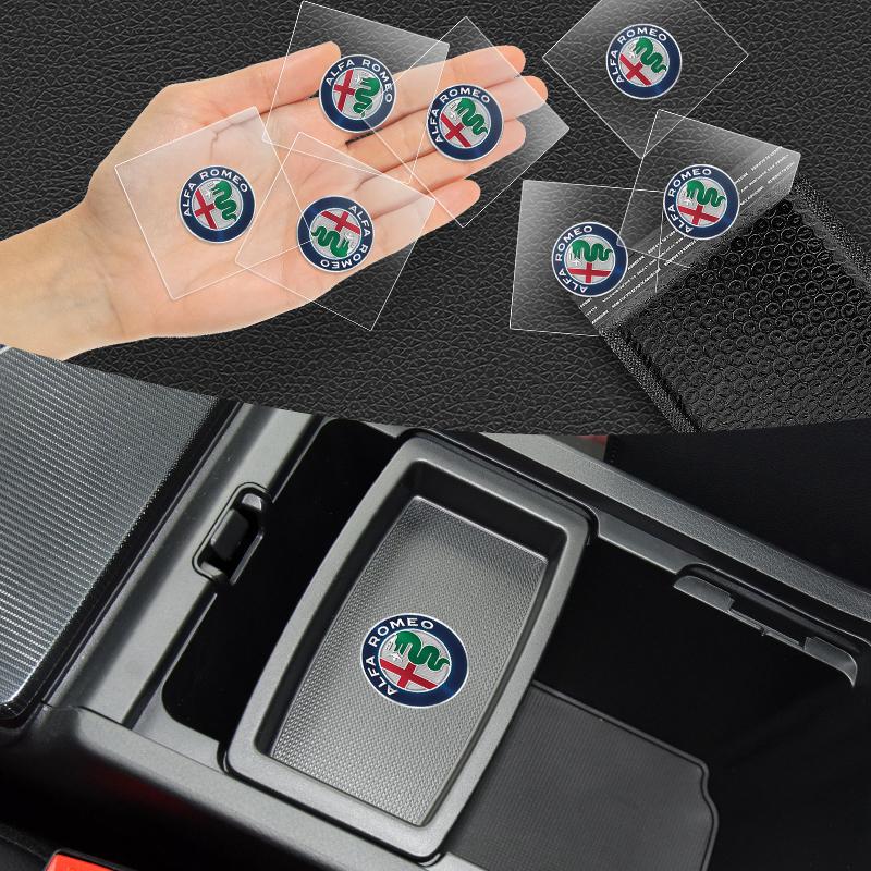 Auto-Innendekal Zentralsteuerung Aufkleber Emblem Abzeichen Für Alfa Romeo giulia stelvio giulietta 159 147 156 166 Auto Zubehör