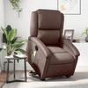 VidaXL Fauteuil Inclinable de Massage Électrique, Chaise de Relaxation avec Dossier et Repose-pied Réglables, Siège de 3204249
