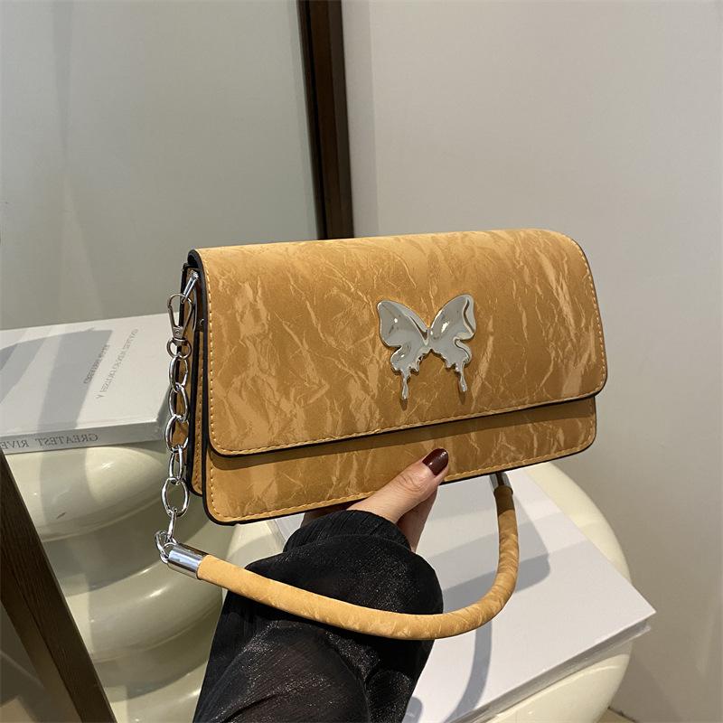 Gentle Large Capacity Bag for Women New Trendy Fashion Chain Student Class Bag Commuting One-shoulder Small Square Bag