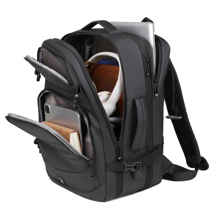 Multifunksjonell utvidbar laptop- og vognryggsekk for menn for forretningspendling og reiser