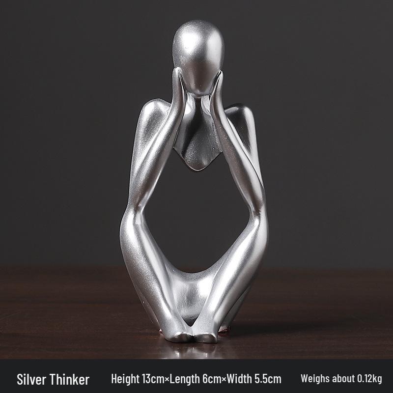 Nordic Mini Abstract Thinker Resin Home Decor Ornaments