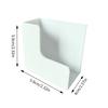 No-Drill Bathroom & Gym Organizer - 2pcs Wall Mounted Scale Holder for Digital Scales, Space-Saving Plastic Storage Rack, Glossy Finish, Shelves