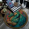 Dragon Round Area Rug,Carpet Rug for Living Room Bedroom Sofa Playroom Decor,Non-slip Floor Mat