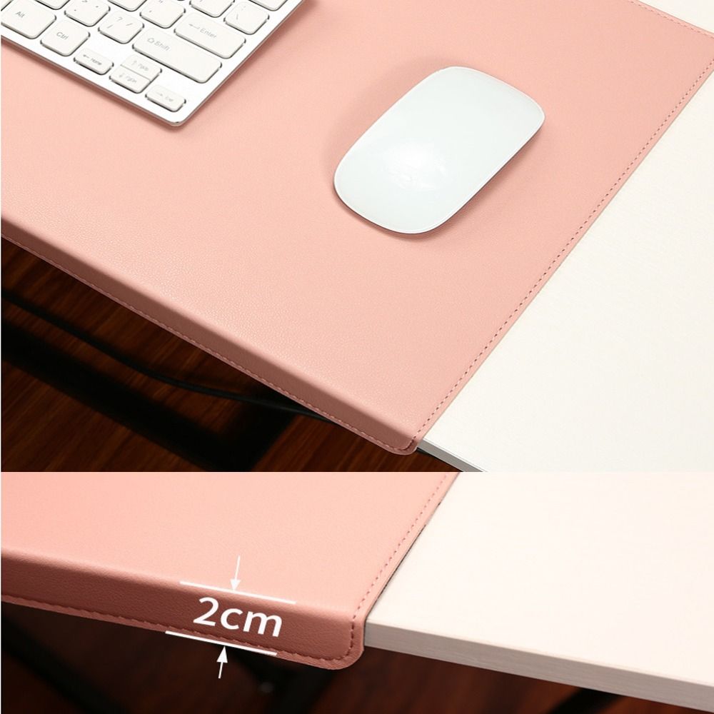 Wrist Guard Computer Desk Pad Leather Gaming Mousepad Creative Table Mat Cushion Office