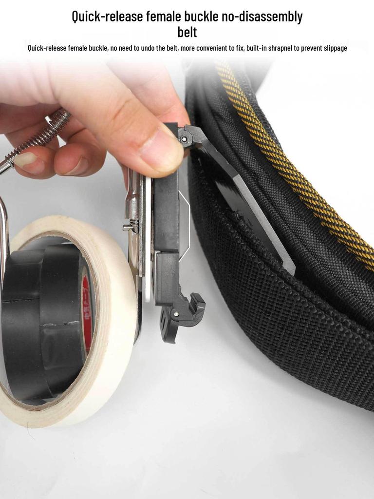 Isolierbandhalter mit Schnellverschluss-Schnalle und Hakenleiste - Taillenmontierter Isolierbandhalter für Reparaturwerkzeuge