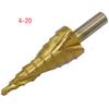 4-32mm  Spiral  Center Solid Carbide Titanium Step  Drill Bit