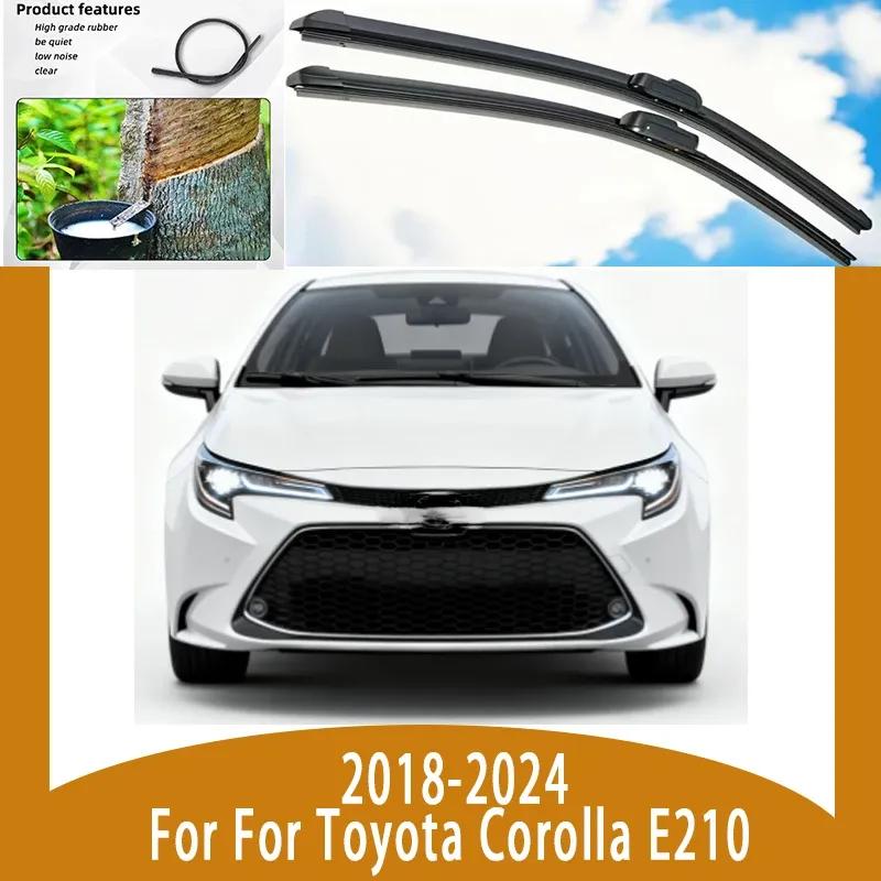 LHD Front Wiper Blades For For Toyota Corolla E210 2018-2024 Windscreen Window Cleaning Windshield Brushes Accessories