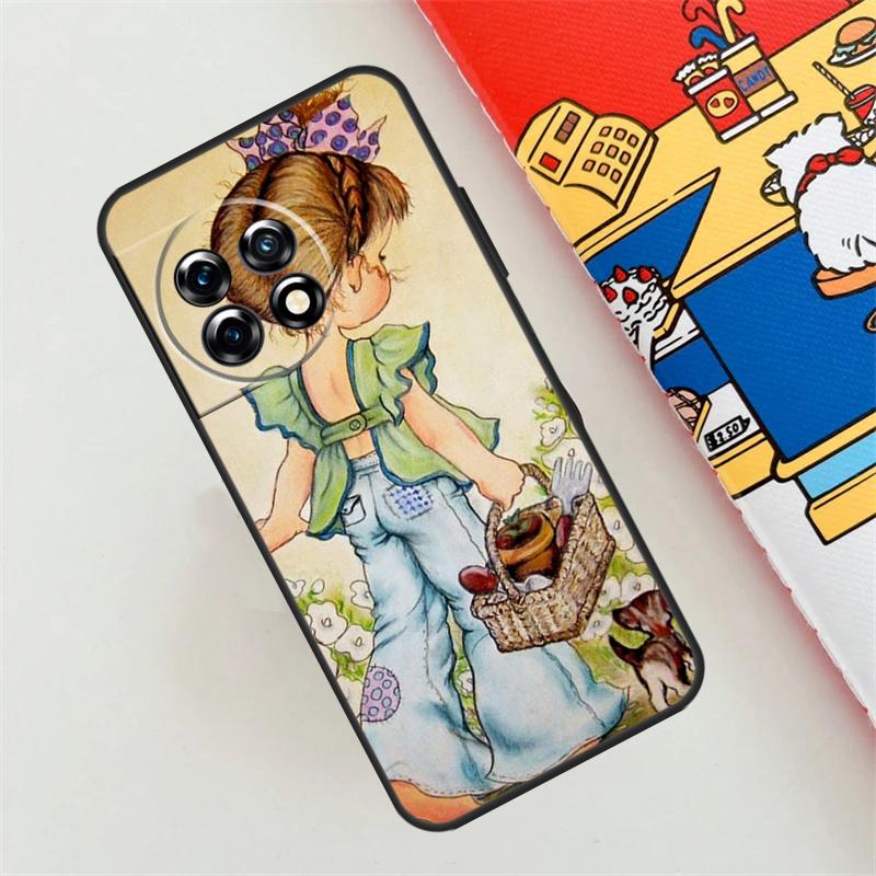 Sarah Kay pattern Case For OnePlus 10T 8T 12R 10R 9R 12 11 10 9 Pro Nord CE 4 2 Lite N10 N20 N30 Nord 3 Cover