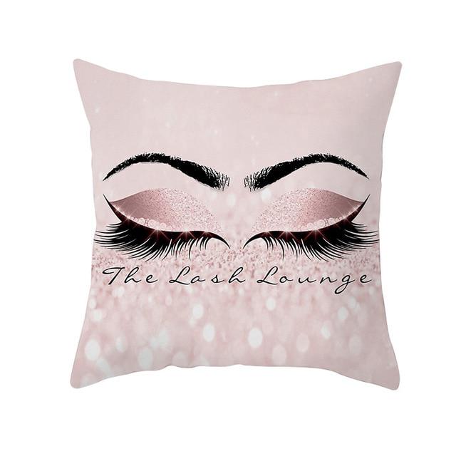 Cushion Cover Eyelash Fashion Decoration Pillow Case Pillow Case Polyester Funda Cojin Sofa Home Decoration
