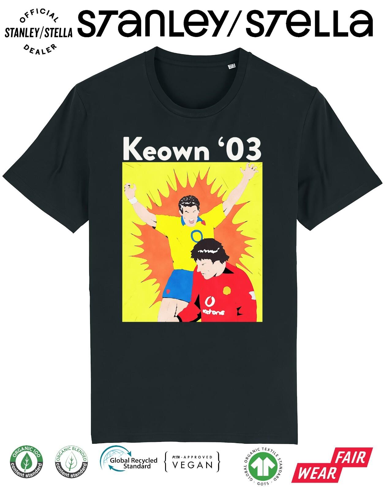 KEOWN 03 Mens Football T-Shirt Mens Womens Tees Top Van Nistelrooy Battle Man Utd Arsenal War Legends S