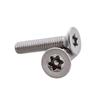 Yigu 304 Tamper-Proof Countersunk Torx Pin Screws, M2-M8, Flat Head, Anti-Removal