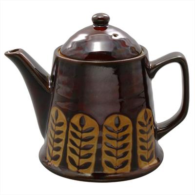 Mino Ware Topf Laurel Brown Hergestellt in Japan 500-08