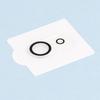 For iPhone 16e Camera Lens Protector with Black Circle Design Tempered Glass Lens Film