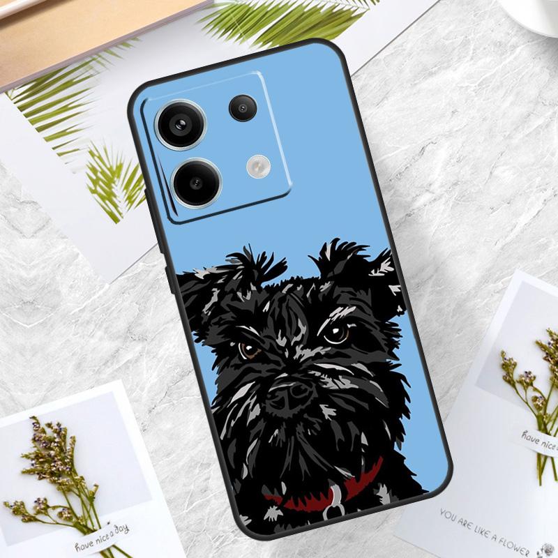Cartoon schnauzer dog Case For Xiaomi Redmi Note 14 13 12 11 10 9 15 Pro Plus Redmi 15 10C 12C 13C 14C 15C Cover