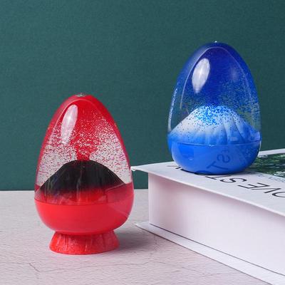 Eggeskall Vulkan Kvikksand Akryl Timeglass Timer Pynt