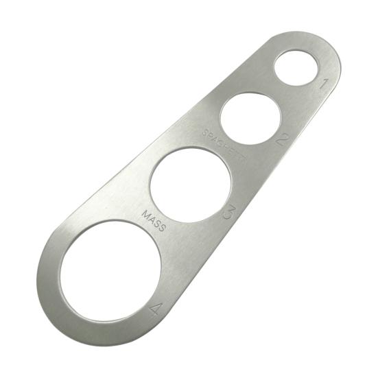 

Spaghetti Measurer 4 Rust Resistant Holes Stainless Steel Household Pasta Measure for Kitchen