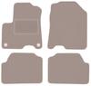 Beige Velour Floor Mats For: KIa eNiro / Niro EV Crossover (2016-)