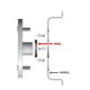 4pcs Car Aluminum Alloy Wheel Hub Centric Rings center Bore 60.1-56.1/66.6-57.1/66.1-64.1/67.1-57.1/73.1-57.1/73.1-60.1