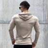 Gym Fitness T-shirt Men Casual Long Sleeve Skinny Shirt Male Bodybuilding Tees Tops Running Sports Quick Dry Training Clothing