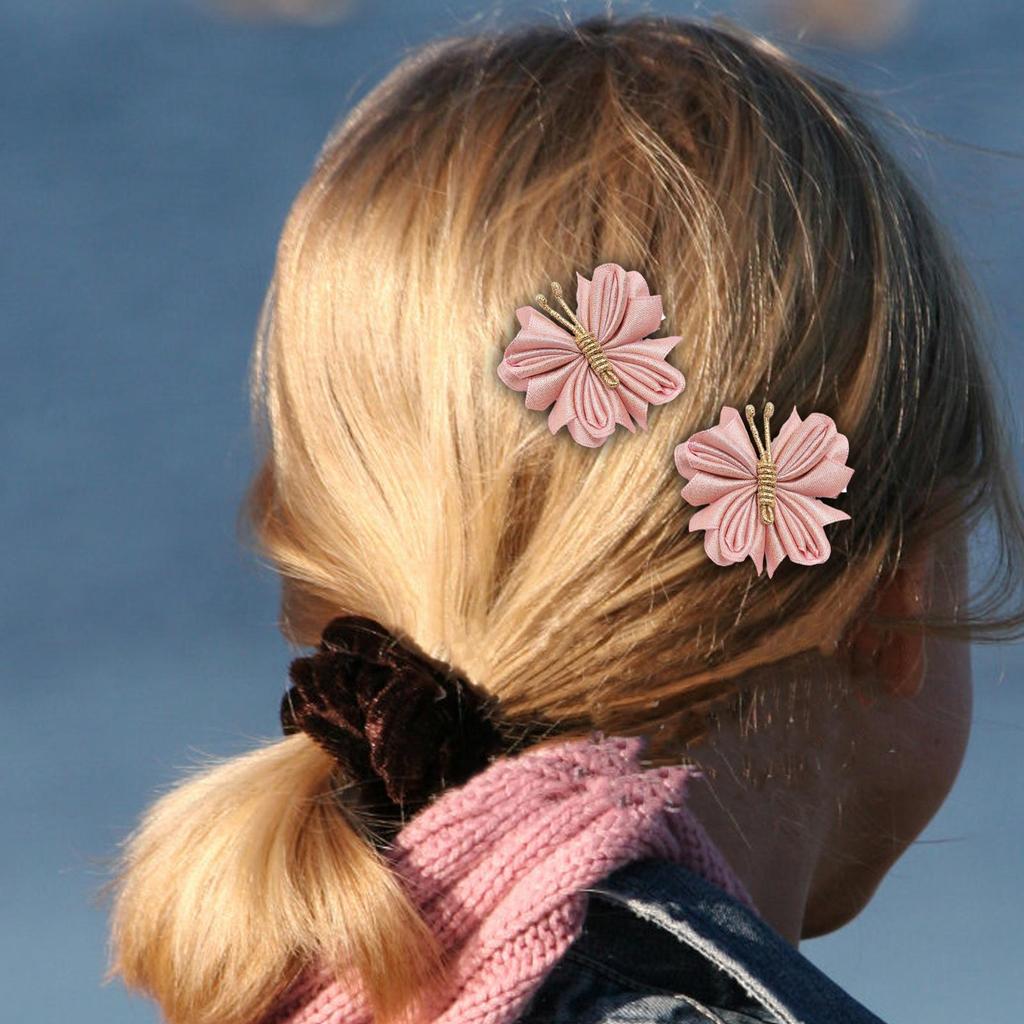 2 Pieces Butterfly Hair Clips Curly Straight Hair Versatile Braids Hair Accessories Hair Pins for Wedding Birthday Gifts Street