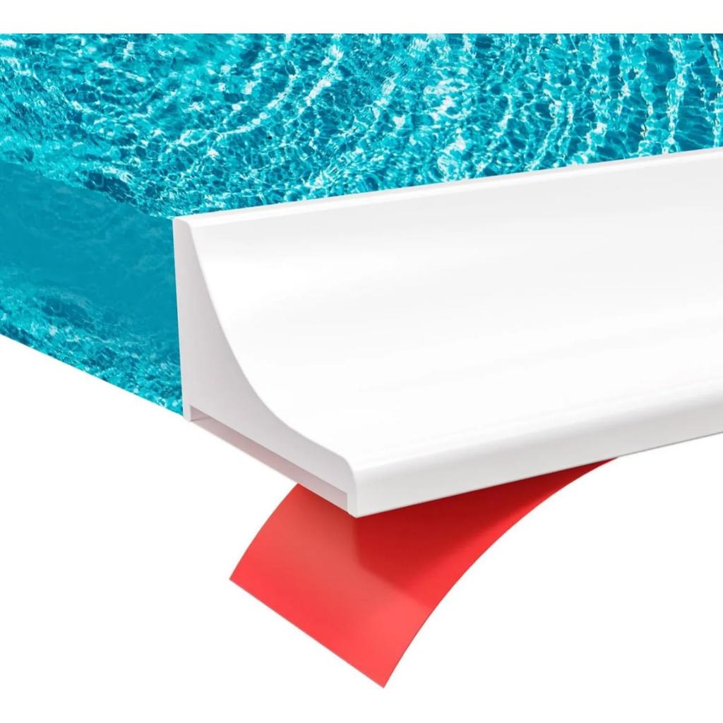 Striscia paracqua per piano cucina, bagno, striscia impermeabile flessibile, lavello da piano, striscia paracqua autoadesiva