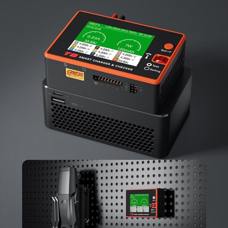 T8 650W 22A XT60 1-8S Efficient Drones Chargers Checkers with Innovative Magnetic for Convenient Portability