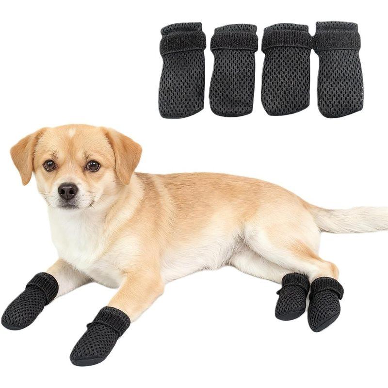 J1UL1N 4 PCS Cat Mittens To Prevent Scratching,Adjustable Dog Booties To Prevent Scratching, For Bathing,Feeding Nailtrimming