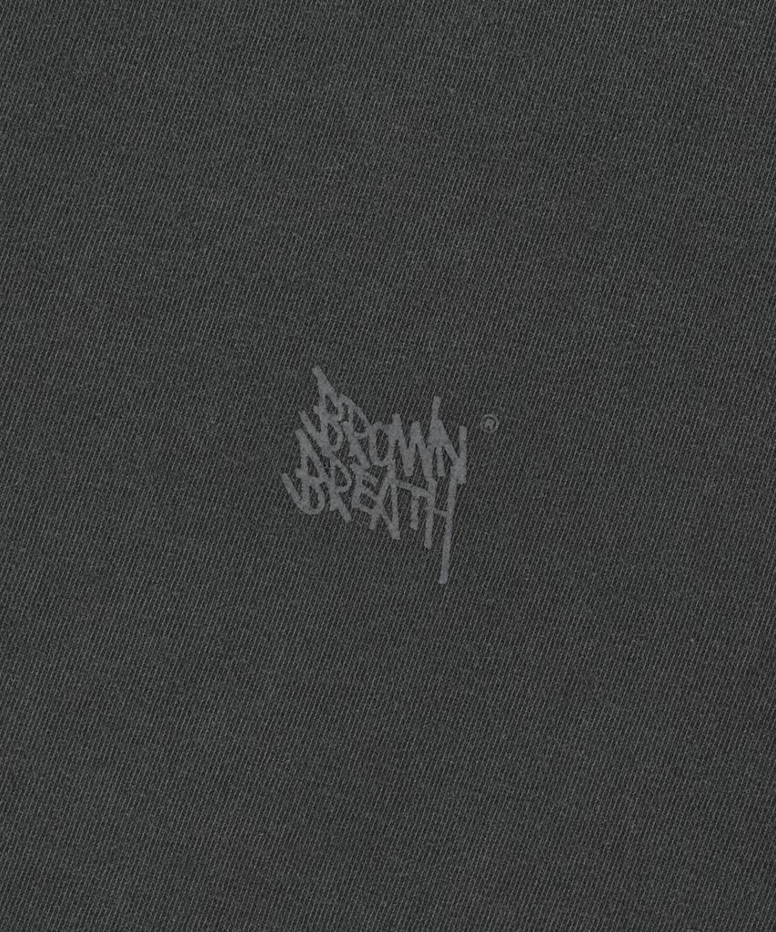 BROWNBREATH Tag Pigment Tee - Charcoal
