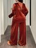 2025 Women's Two-Piece Korean Velvet Casual Sports Set: Hooded Sweatshirt & Pants