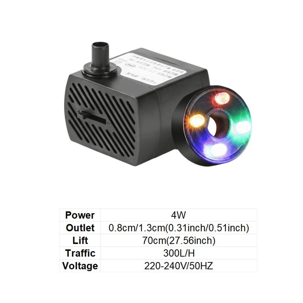 Low Noise Submersible Pump Ultra-Quiet Water Circulation Pump Aquarium Filter Pump  Fountain